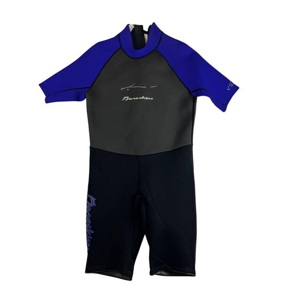 Bare Wetsuit Shorty XL Blue Gray Neoprene Diving Surfing Made Canada - Picture 1 of 9